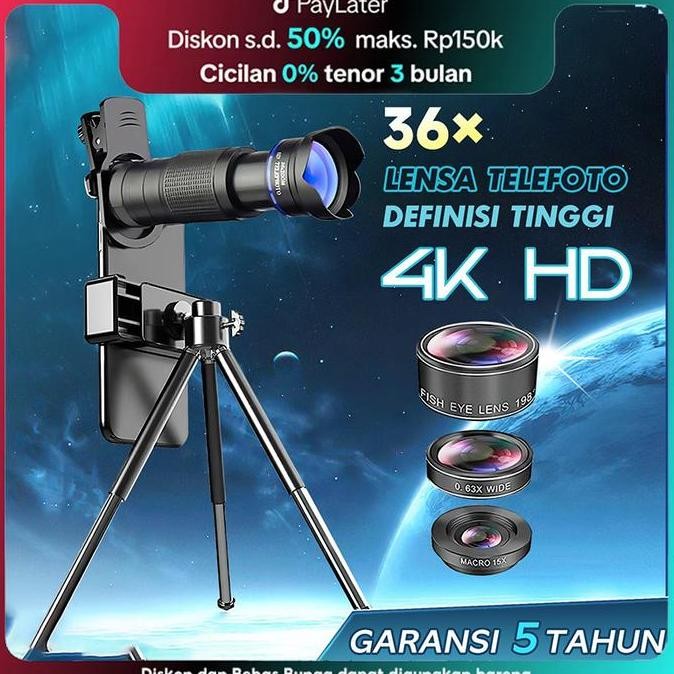 NEW 24h shippingphone Tele Zoom Lensa Apexel 36X Zoom Android Lensa Tele Zoom HP Lensa Kamera HP Uni