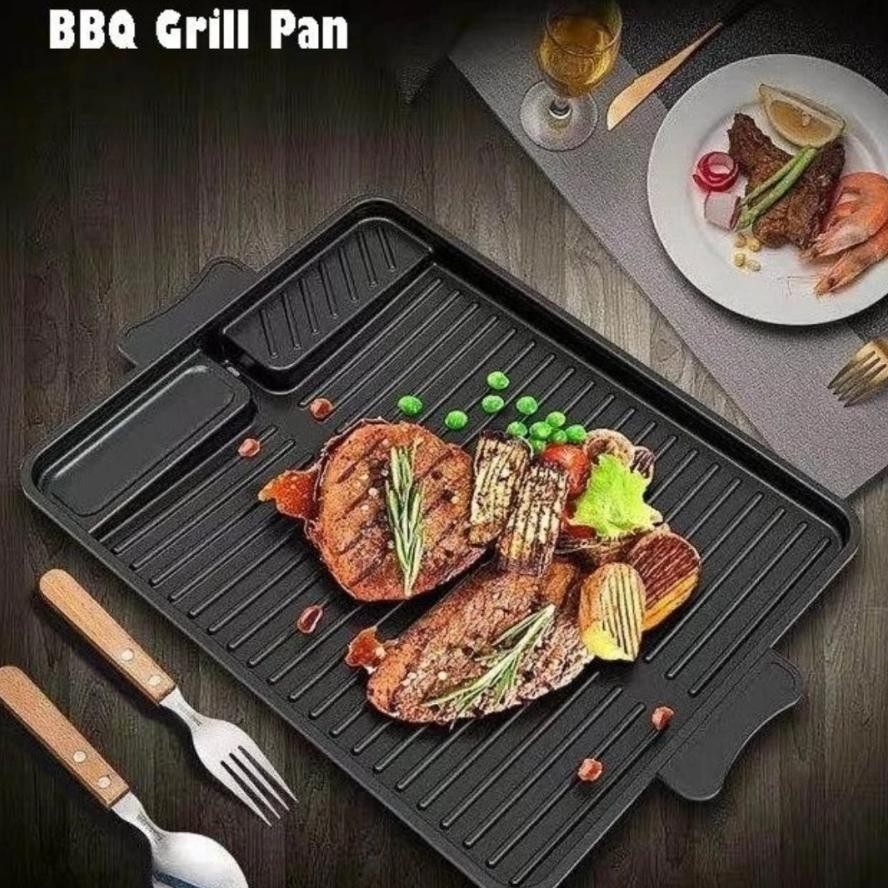 BBQ GRILL YAKINIKU PLATE - WAJAN PEMANGGANG DAGING BARBEQUE WAJAN BBQ