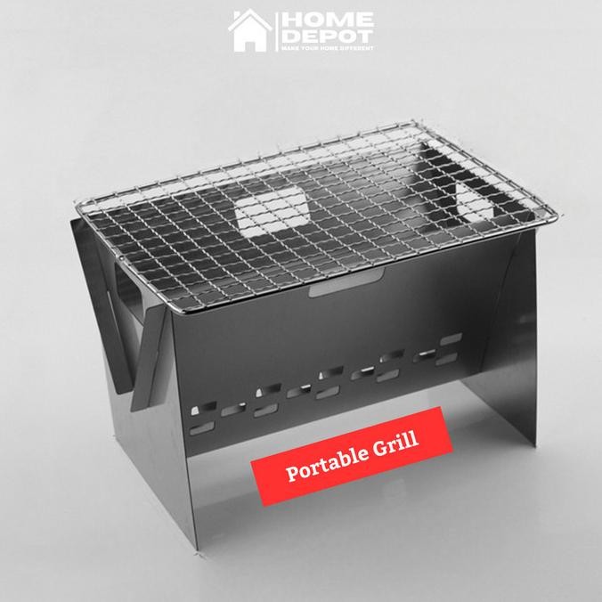 Panggangan BBQ Arang ni Portable Grill Outdoor Stainless Steel