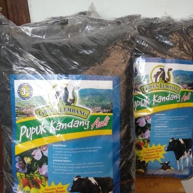 

Terlaris Pupuk Kandang Organik / Media Tanam / Pupuk Kandang Kemasan 3Kg