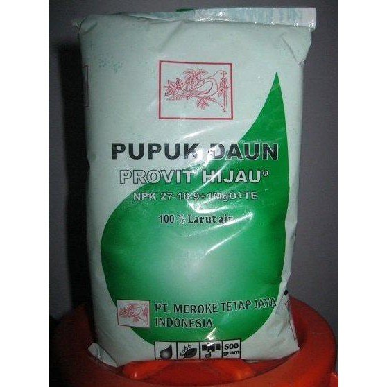 

Terlaris Pupuk Daun Profit Hijau Npk - 27-18-9 +Mgo+Te 500Gr