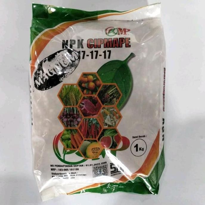 

Terlaris Pupuk Npk 17-17-17 Magnum Cipmape @1 Kg