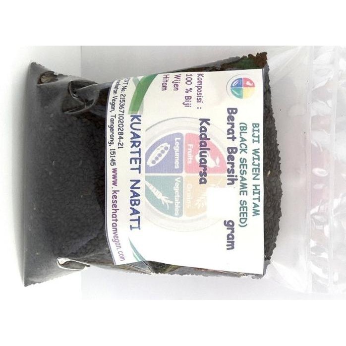 

Terlaris 500Gr Wijen Hitam Mentah - Black Sesame Seed - Premium