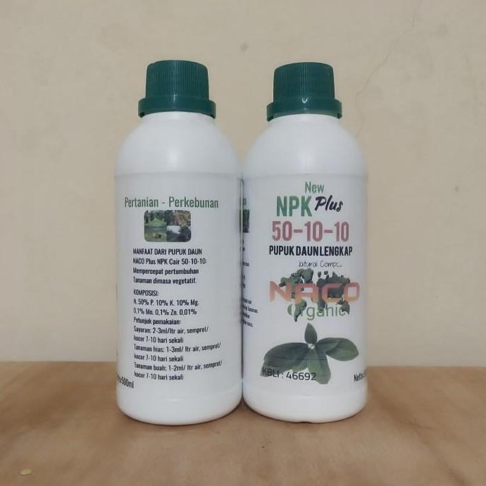 

Terlaris Pupuk Npk 50-10-10 Pupuk Daun 500Ml
