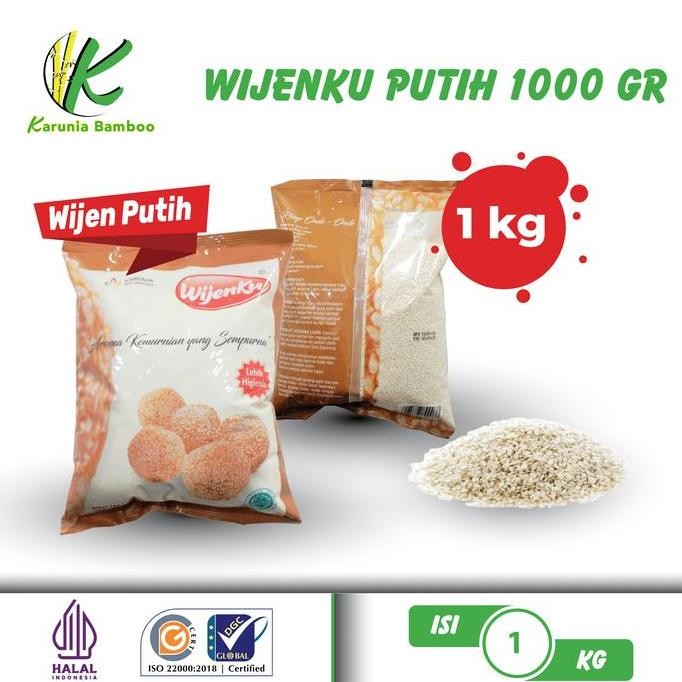 

Terlaris Wijen Putih India Wijenku/Sesame Seeds Super Premium 1000Gram