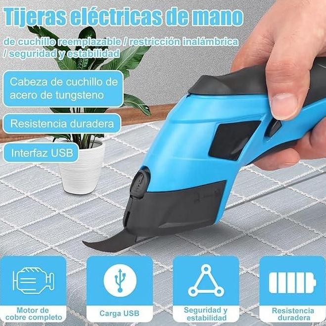 

BEBAS ONGKIR - Gunting Listrik Kain Tanpa Kabel Pemotong Isi Ulang USB Portabel Alat Pemotong Multifungsi DIY Multifungsi Untuk Karton Kain Kulit