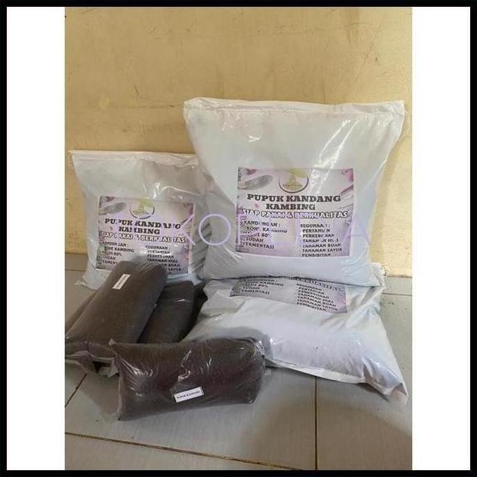 

Terlaris Ready Terlaris Pupuk Kandang Organik Kambing Halus Kemasan 1Kg Pupuk Kandang Organik