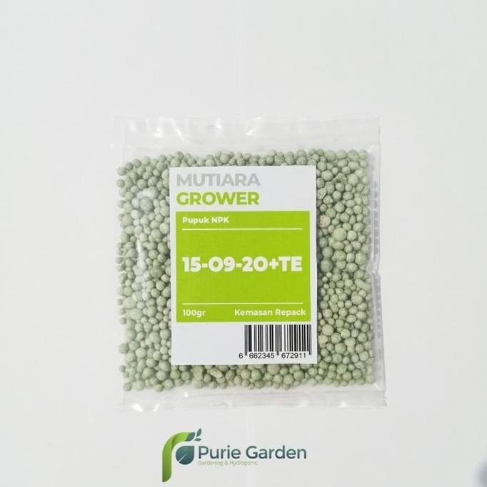 

Terlaris Pupuk Npk Meroke Mutiara Grower 15-09-20 Te 100Gram Purie Garden