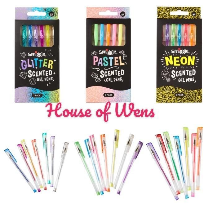 

Smiggle Scented Gel Pen Original - Pulpen Set Smiggle X7