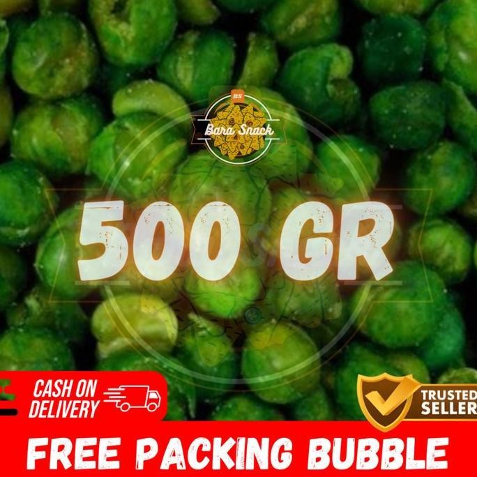 

Terlaris [ 500Gr ] Kacang Polong Hijau Ori / Kacang Kapri Cap Jaipong / Camilan Snack Kiloan Murah -B