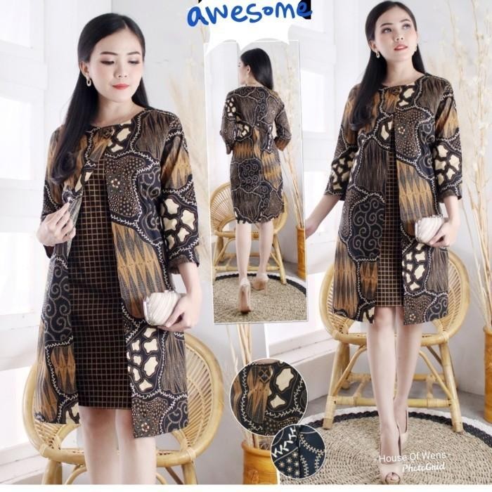 Dress Batik Luwen - Baju Batik Luwen - Terusan Batik - Type 9