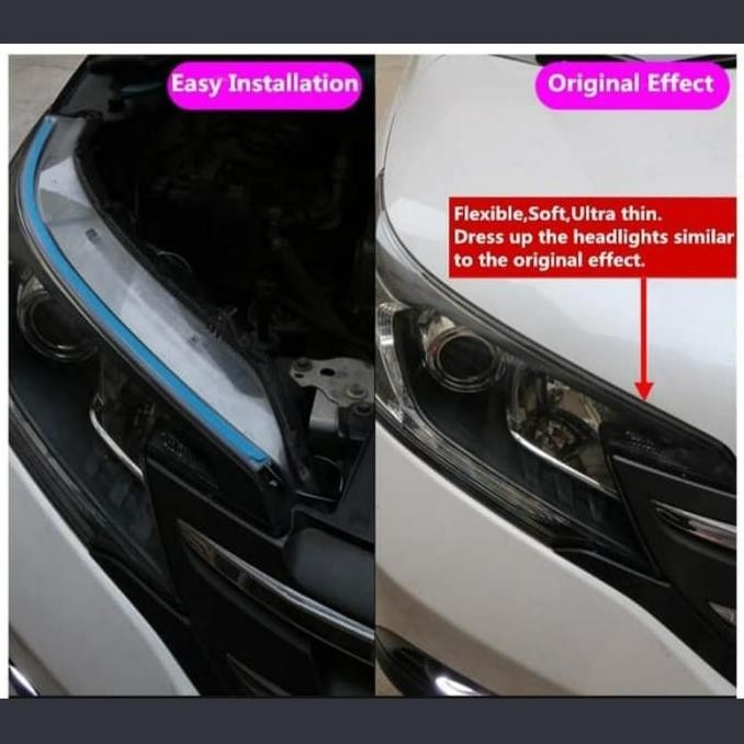 New Lampu Alis Mobil LED DRL Sen Running Suzuki ERTIGA Sepasang Headlamp