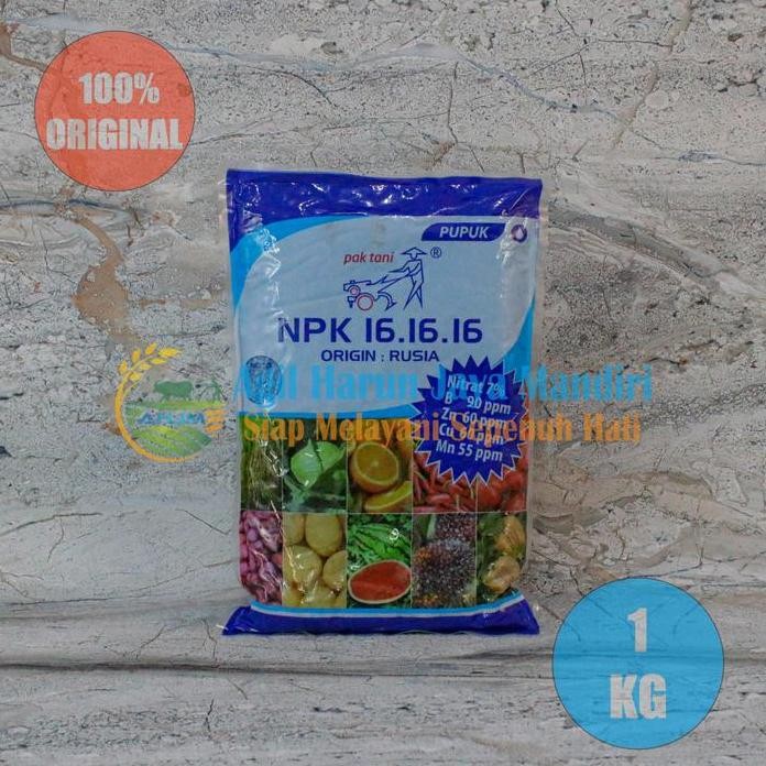 

Terlaris Pupuk Npk 16 16 16 Pak Tani Origin Rusia Untuk Fase Vegetatif Pertumbuhan Tanaman 1 Kg Original Kemasan Pabrik