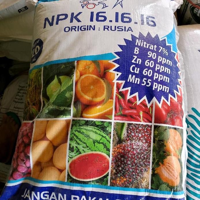 

Terlaris Pupuk Npk 16 16 16 Pak Tani Kemasan 20 Kg