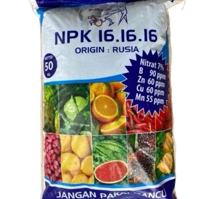 

Terlaris 1Kg Pupuk Npk Pak Tani 16.16.16 Asli Reapack Dari Kemasan 50Kg Tanaman Hijau Bunga Tanah