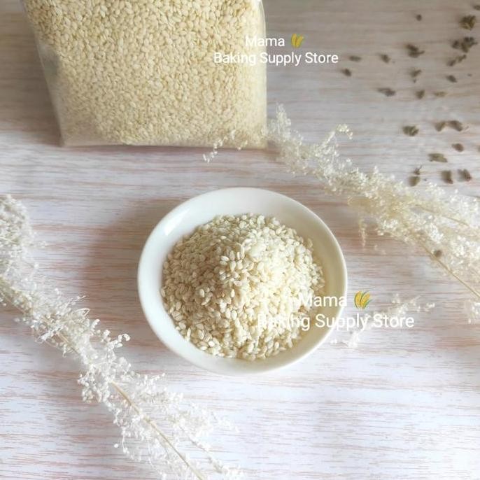 

Terlaris White Sesame Seeds Biji Wijen Putih 100 Gr Bersih Kualitas Bagus