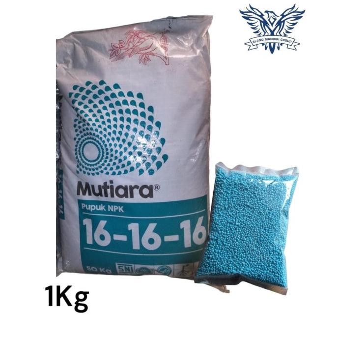 

Terlaris Repack 1Kg Pupuk Npk Mutiara 16-16-16 Meroke Untuk Segala Jenis