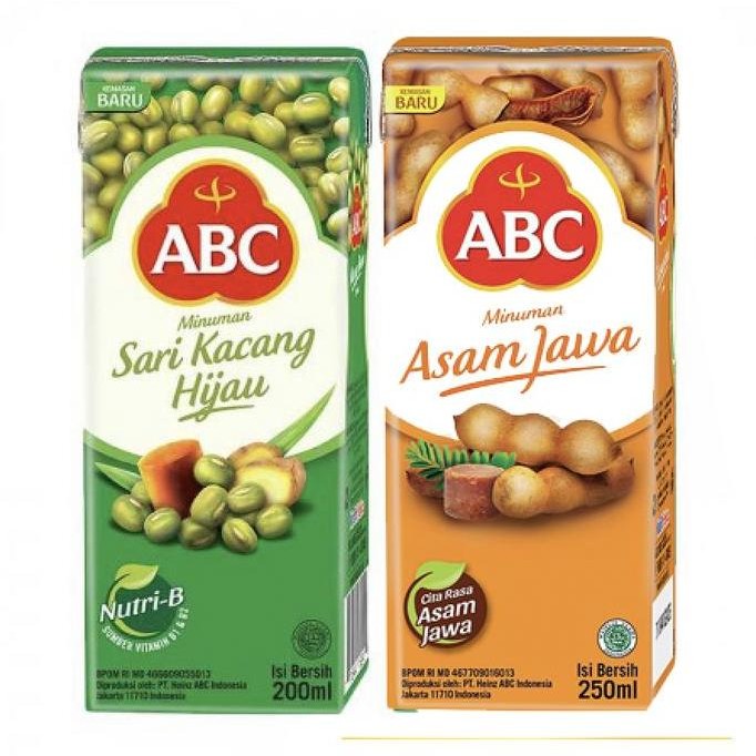 

Terlaris Abc Minuman Sari Asam Jawa / Sari Kacang Hijau 250Ml