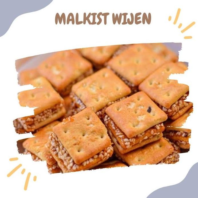 

Terlaris Malkis Wijen Mini 250Gram Biskuit Malkis Karamel Gabin Wijen