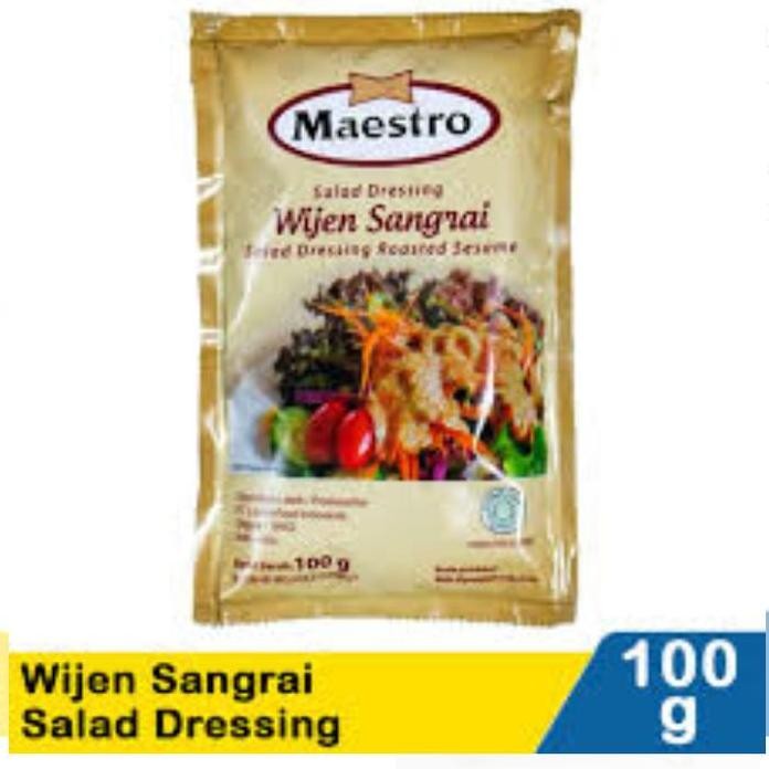 

Terlaris Maestro Wijen Sangrai Salad Dressing 100Gr