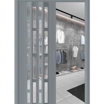 ND PINTU LIPAT PVC MOTIF KACA BLUR,BUREM / PINTU KAMAR TIDUR / PINTU PENYEKAT RUANGAN MINIMALIS TAMU