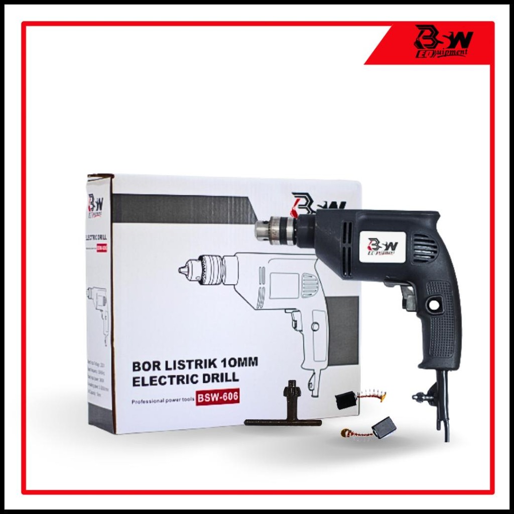 Ready Full Power Mesin Bor Listrik 10Mm Bolak Balik Electric Drill Variable Speed/Mesin Bor Top Qual