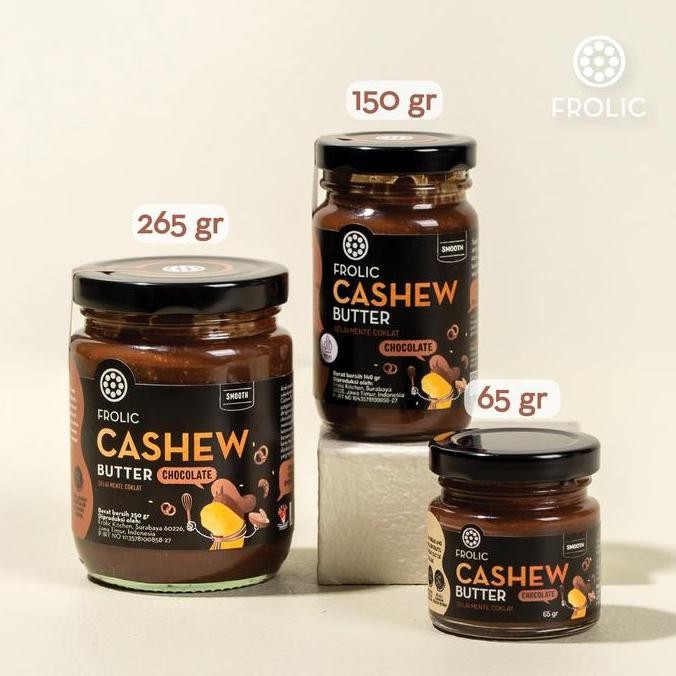 

Produk Baru!! FROLIC Selai Kacang Mente Mede Cokelat - Cashew Butter Chocolate