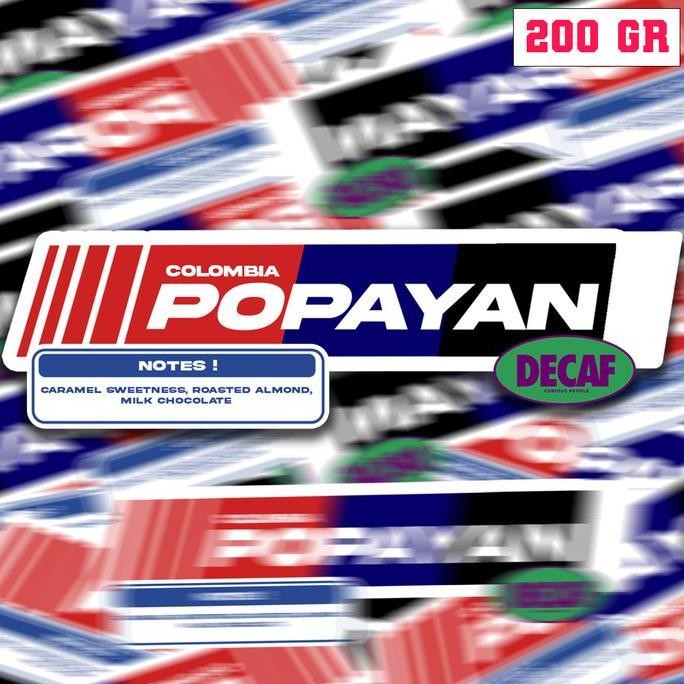 

BIJI KOPI ARABIKA MANUAL BREW - COLOMBIA POPAYAN DECAF - 200 GR TERMURAH