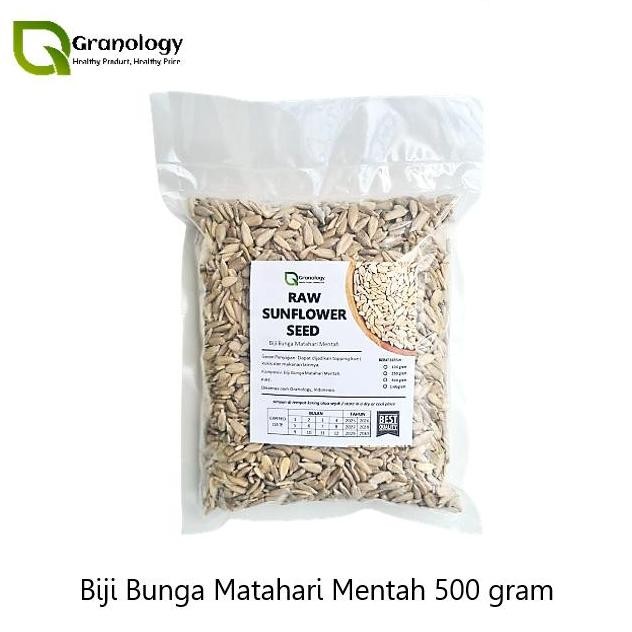 

BIJI BUNGA MATAHARI MENTAH / RAW SUNFLOWER SEED - 500 GRAM TERMURAH