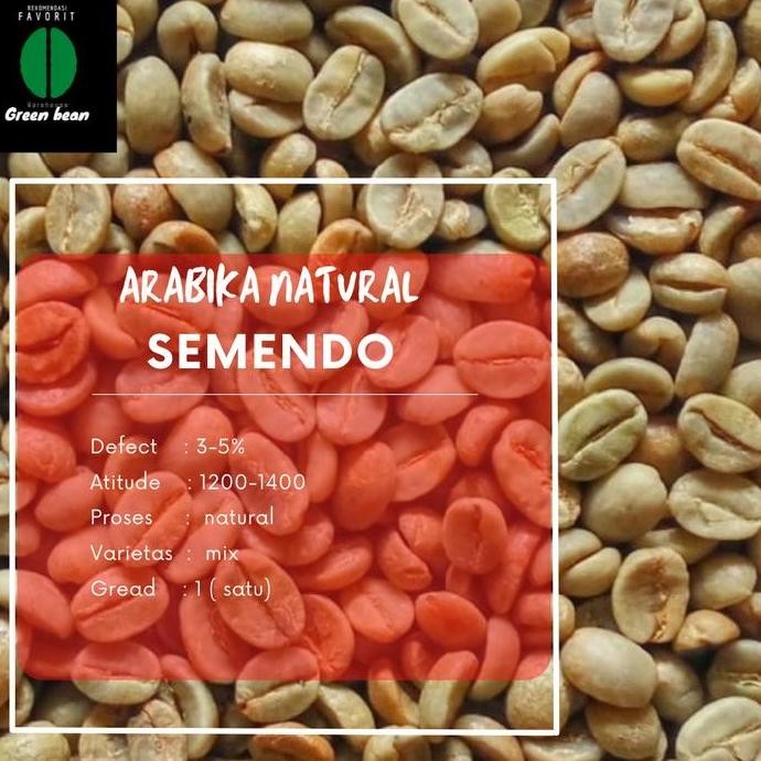 

GREEN BEAN / BIJI KOPI - 1KG - ARABIKA NATURAL SEMENDO TERMURAH