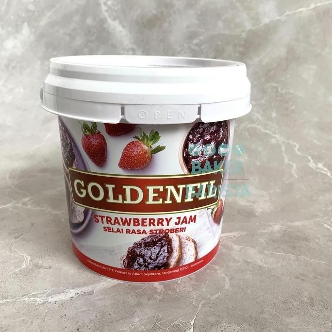 

Produk Baru!! Goldenfil strawberry jam 1kg selai stroberi golden fil