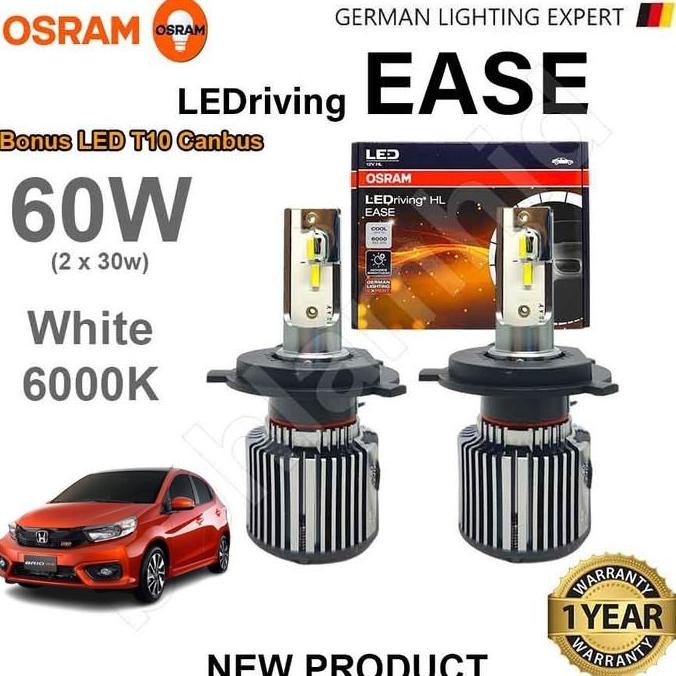 BERKUALITAS LAMPU LED HONDA BRIO, ALL NEW BRIO OSRAM EASE LEDRIVING 54W 6000K BOHLAM MOBIL