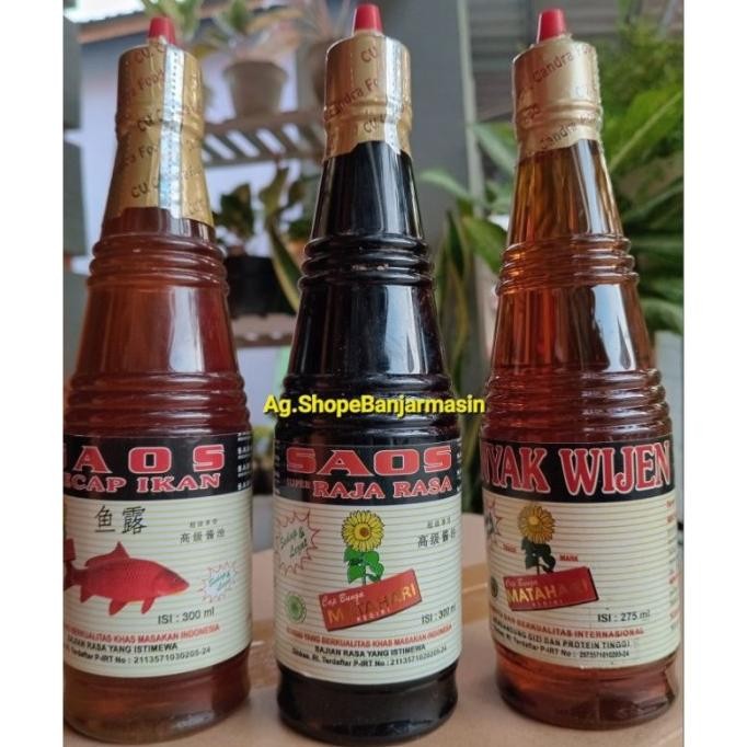 

Terlaris Minyak Wijen, Saos Raja Rasa,Kecap Ikan 300Ml Cap Matahari