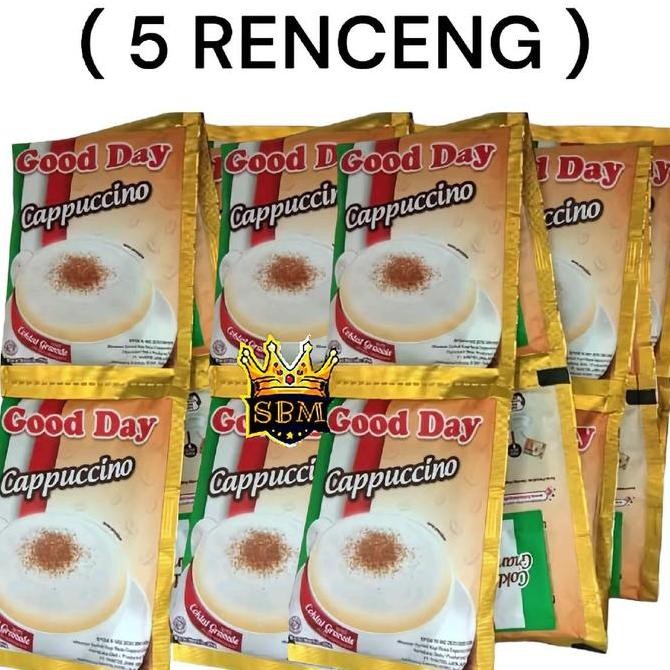 

ISI 50pc ~ATG~ GOOD DAY CAPPUCCINO SACHET Bubuk Coffee Kopi Coffe Susu Robusta Instan
