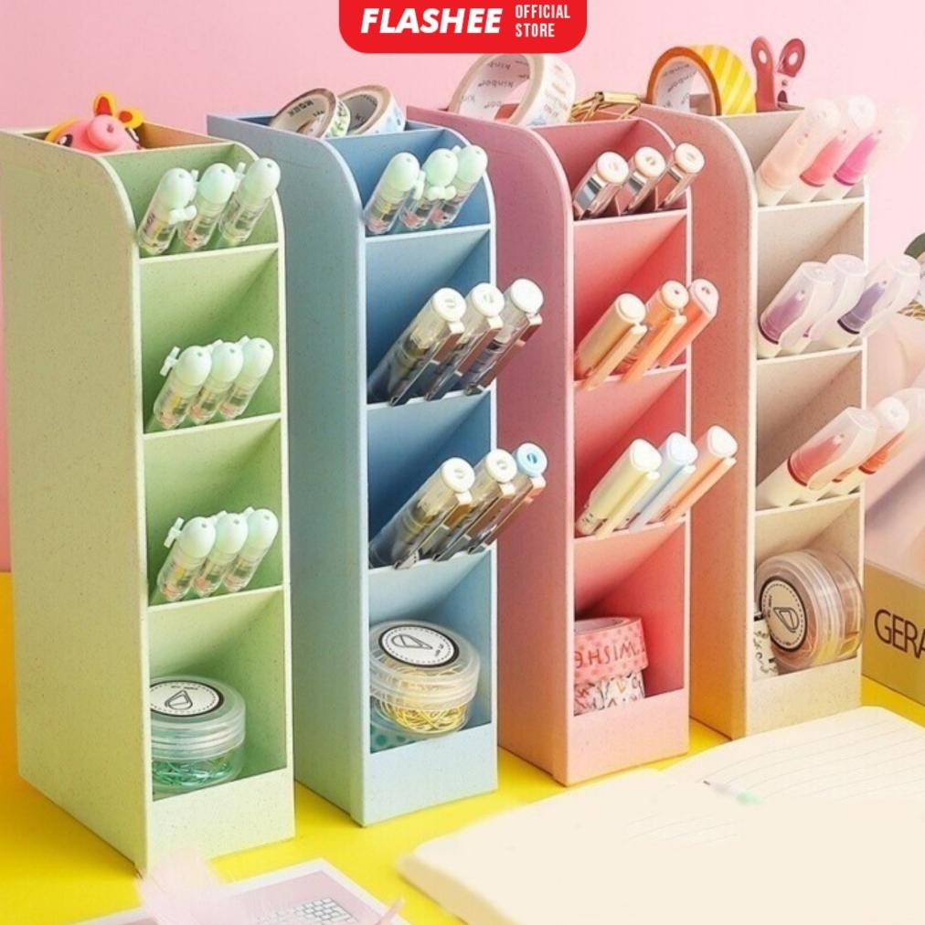 

Gh-45 Flashee Pen Holder Rak Mini Multifungsi Tempat Alat Tulis Kotak Pensil Miring Tempat Organizer