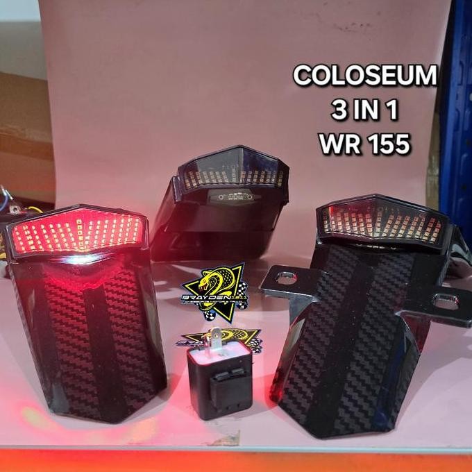 Stop lamp 3in1 wr155 / lampu stop wr155 / selancar wr155 / stop lamp coloseum wr155