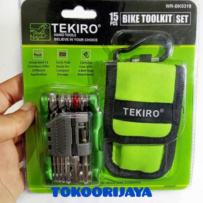Kunci L Sepeda Lipat Set 15 Pcs Tekiro / Bike Toolkit Set Original Dan Terpercaya