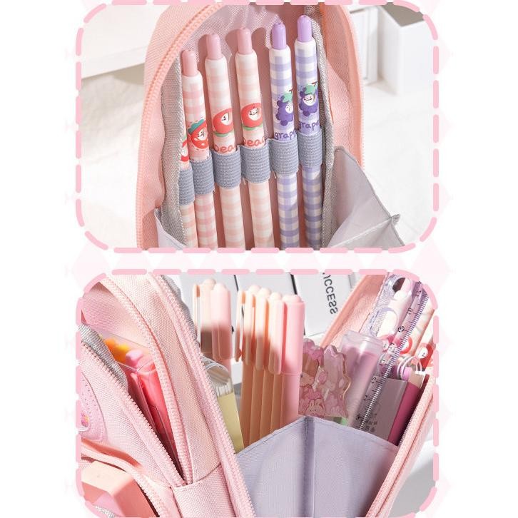 

Ukd-23 Tempat Pensil Kotak 3D Anak Lucu Besar / Fun Korea Bag Model Pensil Kanvas 6 Kamar /Sekolah Dasar Kotak Pensil Siswa