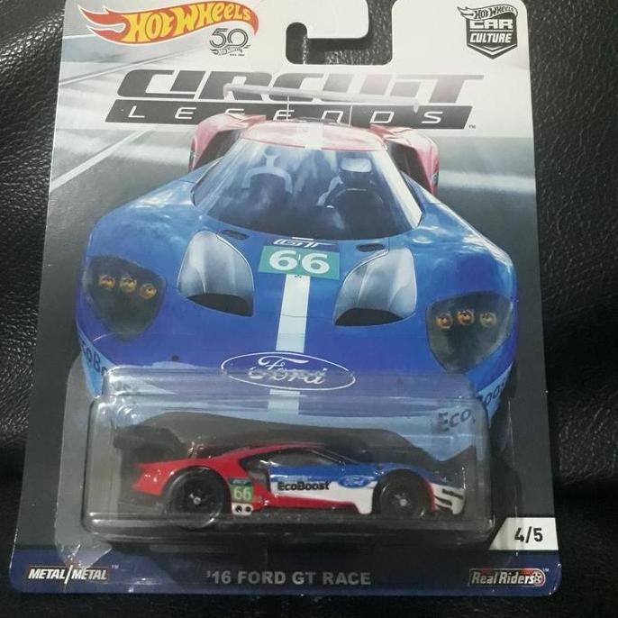Murah Hot Wheels Hotwheels Circuit Legends 16 Ford GT Race Non COD