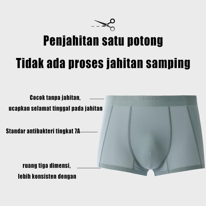 Celana Boxer Pria Calvin Klein 4 Pak 100% Asli,Celana Dalam Bersirkulasi Jaring Berlapis Katun Morde