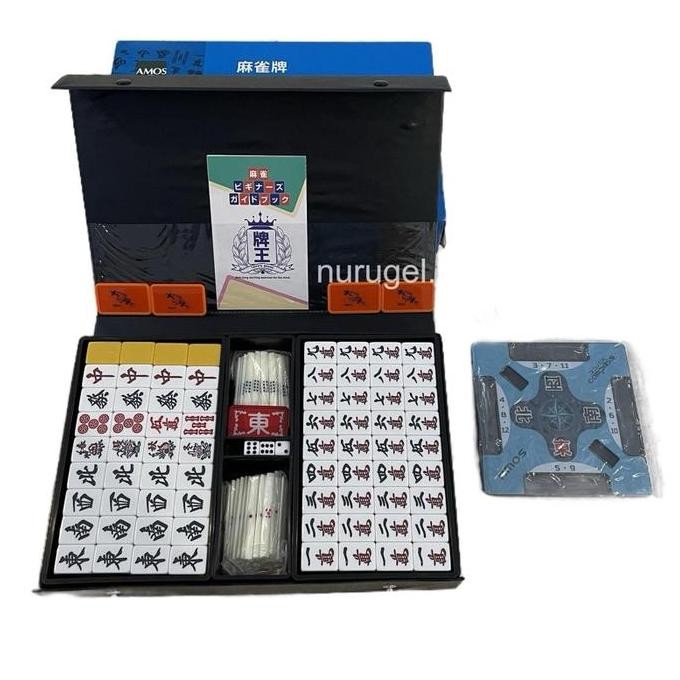 AMOS Japanese Riichi Mahjong Set Japan Maciok Mahyong Jepang Toys la