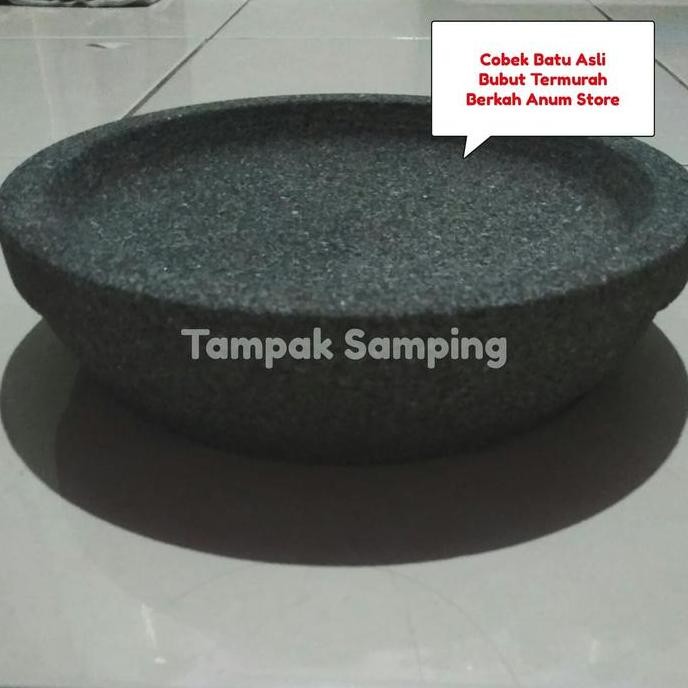

Cobek Batu Asli Bubut Termurah 22cm dan Ulekan TS