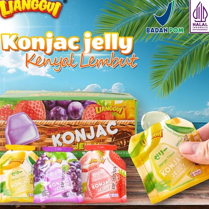 

78Pc Lianggui Onjac Jelly Halal Flavor Chewy Egar Celan Ehat Untu Pinieluarga