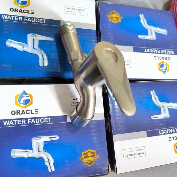 Tersedia Kran Tembok Oracle 1/2" / Kran Tembok Stainless Oracle / Keran Air