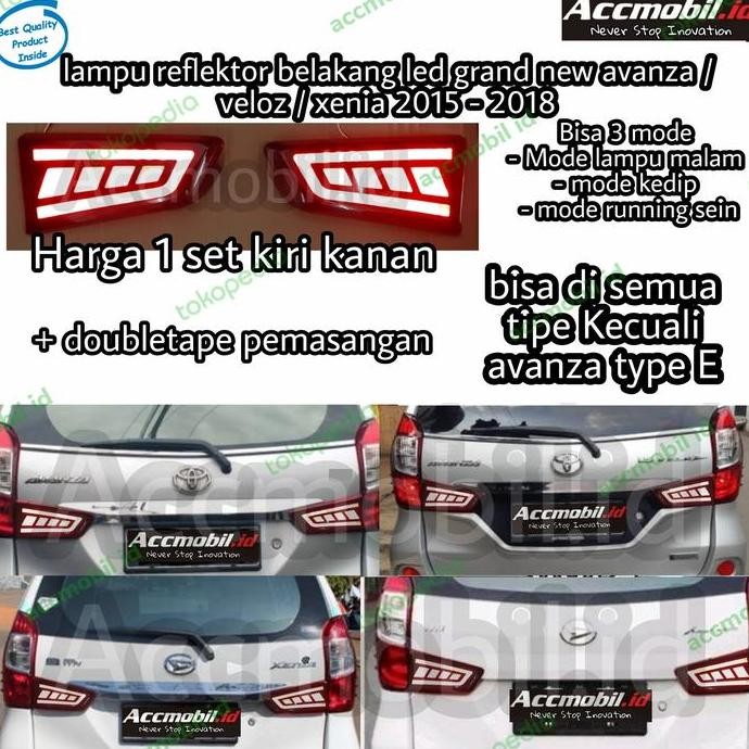 lampu reflektor led grand new avanza xenia veloz 2015-2018