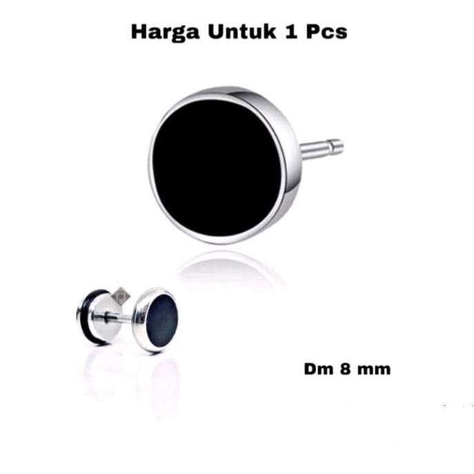 

1 BIJI ANTING TITANIUM MODEL BLACK ANTI KARAT ANTI LUNTUR PRIA DAN WANITA ELEGAN HITAM (BEST SELER) TERMURAH