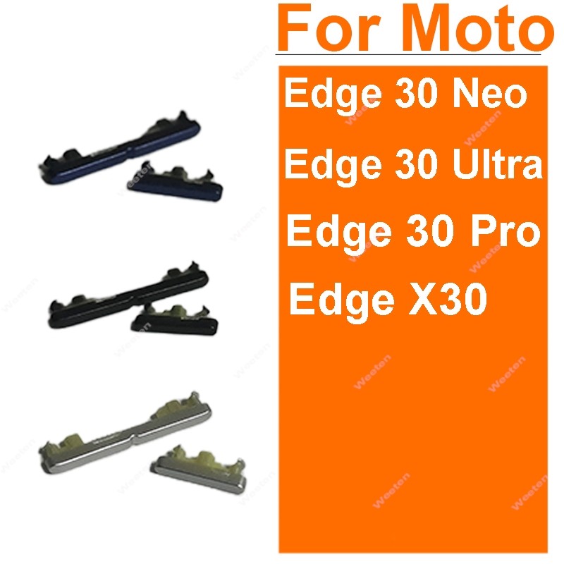 Untuk Motorola MOTO Edge 30 Neo XT2245-1 Edge 30 Ultra Pro Edge X30 XT-2201 Tombol Volume Daya Tombo