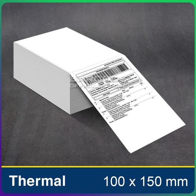 

new label thermal 100 x 150 mm kertas stiker 100x150 fold resi pengiriman a6 sticker termal 100x150mm isi 500