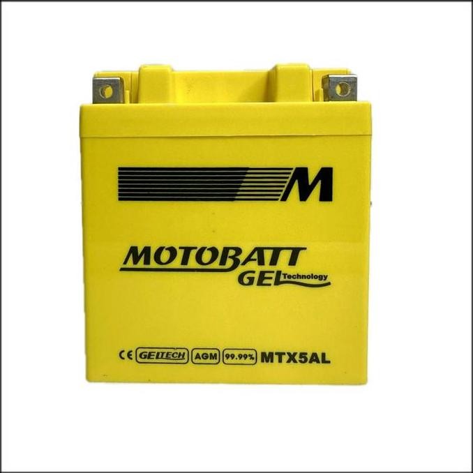 BERKUALITAS AKI MOTOR HONDA SUPRA FIT NEW MOTOBATT MTX5AL AKI KERING