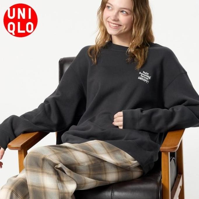 Grosir Sweater Ut Peanuts Snoopy Lengan Panjang Unisex Couple Sweatshirt Uniqlo Original Jastip